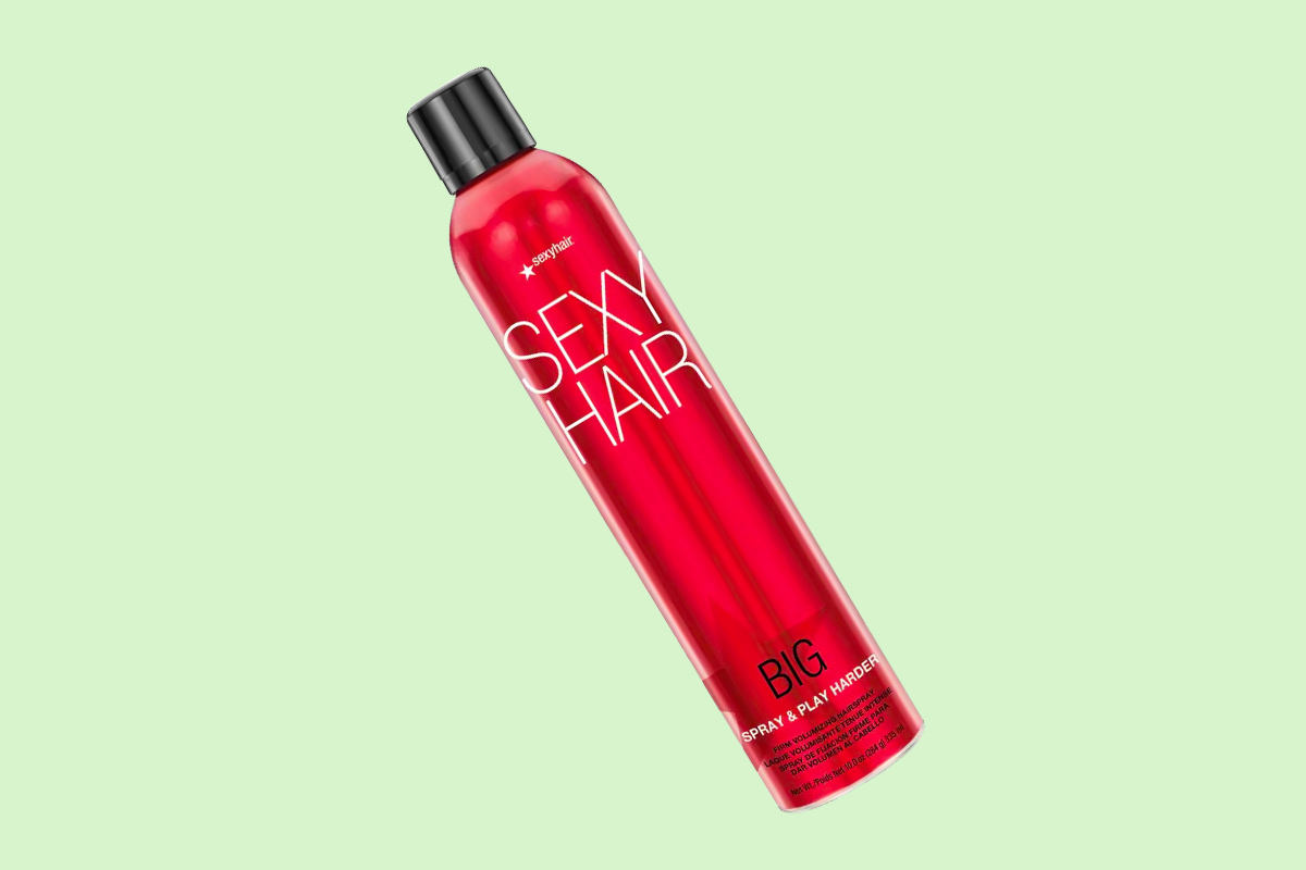 Spray bottle of Sexy Hair Spray & Play Harder Hairspray 